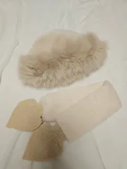 ファーハット + マフラー セット <新品>