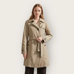 Max Mara 白タグ コート ウエストベルト付き ロング アイボリー 36