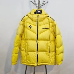 極美品】パーリーゲイツ 2WAYダウンジャケット ベスト サイズ5 蛍光黄