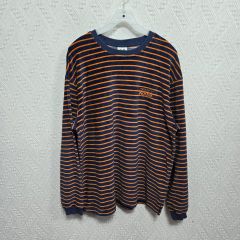 PALACE 長袖カットソー 赤黒ストライプ - メルカリ