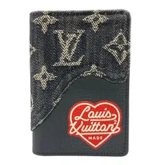 LOUIS VUITTON(ルイヴィトン) カードケース LV2(スクエアード) オーガナイザードゥポッシュ M81015 ノワール レザー、牛革