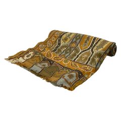 ETRO エトロ ストール ペイズリー柄 ウール シルク ベージュ ブラウン ETRO エトロ ストール ペイズリー柄 ウール シルク ベージュ ブラウン