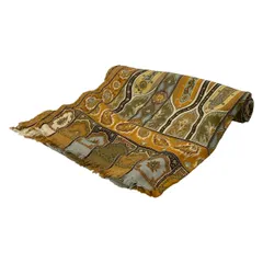 ETRO(エトロ) ストール(ショール) - ライトブラウン×マルチ ペイズリー柄 ウール、シルク