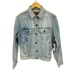 リーバイス Levis 80-90S 70508-02 USA製 ボタン裏刻印155 ケミカルウォシュド デニム トラッカー ジャケット レディース JPN：40 