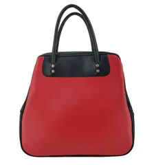 コムデギャルソンコムデギャルソン COMME des GARCONS COMME des GARCONS フェイクレザー バイカラー ハンドバッグ レディース 表記無 のサムネイル