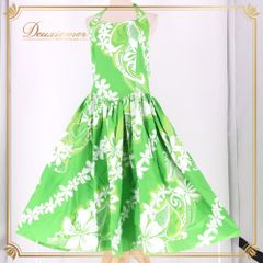 新品 Aloha Emika ハワイアンドレス フラダンス衣装 ホルターネック