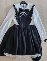 未使用級】DimMoire 冥界少女セーラー ロリータ ワンピ+スカート M