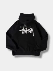 STUSSY ルーズフィット ジャパン ベーシック ストックロゴ ヘビースウェット フーディー