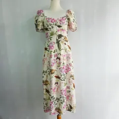 & Other Stories フローラル パフ ロング ONE PIECE