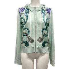 Anne Coquine(アンコキーヌ) アンサンブル レディース美品  - 黒 カシミヤ混/刺繍/てんとう虫 Anne Coquine(アンコキーヌ) アンサンブル レディース美品 - 黒