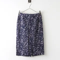 美品 アニエスベー agnes b. JHW2 JUPE スカート 1＼ネイビー ストレッチ ジャガード タイト 総柄【2400014911312】のサムネイル