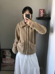 ホリスター ベージュ フリース ジップアップのサムネイル