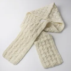 ツハルバイサマンサモスモス TSUHARU by Samansa Mos2 SM2 ペルーニット 柄編みバラクラバ F‖オフホワイト 帽子 ニット【2400014931617】のサムネイル