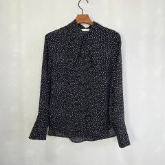 ハミルトンエッセンス】未使用！SHUKADO TOKYO ドット柄長袖ブラウス 