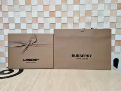デパート正規品 BURBERRY ボックス+お買い物バッグ+リボン+バインダー リフィル フルセット付属品 BURBERRY バッグ BURBERRY