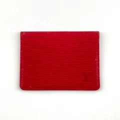 LOUIS VUITTON（ルイ・ヴィトン） エピ ポルト2 カルト ヴェルティカル M63207 パスケース レッド