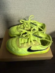 (キッズ)ナイキ オフホワイト エアフォース1 蛍光 キッズ