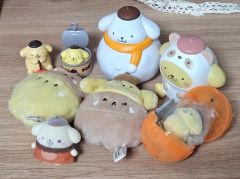 レトロ☆ポムポムプリン　ぬいぐるみ　レア、初期　サンリオ　首輪 レトロ☆ポムポムプリン ぬいぐるみ レア、初期 サンリオ 首輪 【公式