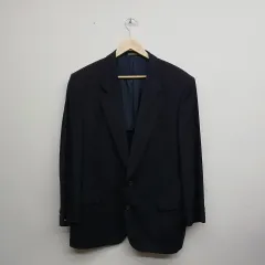 パオロ・グッチ Classic ダブルボタン ブラック ウール ブレーザー ジャケット 100