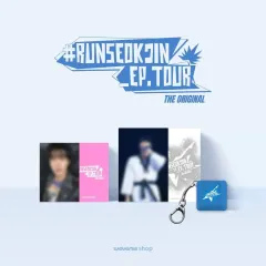 未開封) BTS RUN ジン(JIN) 未公開 トレカ + はがき + キーキャップ 3種セット