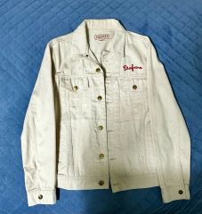 アビレックスパラトルーパー刺繍ホワイトデニムベスト - メルカリ