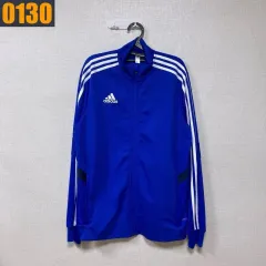100 ADIDAS アディダス 三角ロゴ 3本線 トレーナー ジャージ ジップアップ