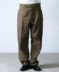 コモリ コットン シルク オーバパンツ オリーブのサムネイル
