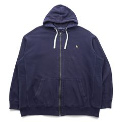 Polo Ralph Laurenジップパーカーネイビーポニー刺繍XLフルジップ