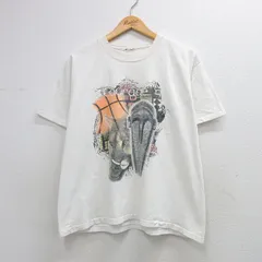 XL/古着 半袖 ビンテージ Tシャツ メンズ 90年代 90s Courage ピューマ バスケットボール クルーネック 白 26apr08