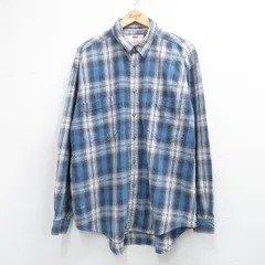 XL/古着 リーバイス Levis 長袖 ブランド シャツ メンズ 00年代 00s 大きいサイズ コットン 紺他 チェック 26apr08のサムネイル