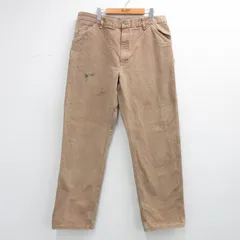 W38/古着 カーハート ペインター パンツ メンズ 90年代 90s ダック地 コットン USA製 濃ベージュ【spe】 26apr08