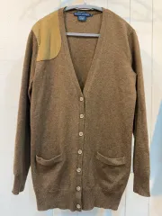ラルフローレン ブラウン カシミア100 カーディガン