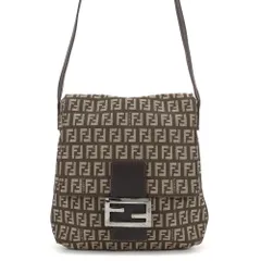 フェンディ ショルダーバッグ ズッキーノ マンマバケット キャンバス レザー 8BT075JQ4 FENDI ズッカ