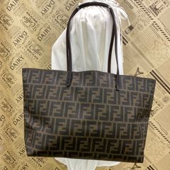 良品】フェンディFENDIズッカ柄 大きめ肩掛けトートバッグFF正規品