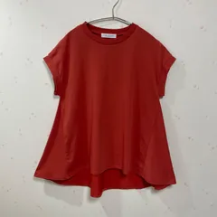 A DAY IN THE LIFE フレア 半袖カットソー 赤 ゆったり 体型カバー
