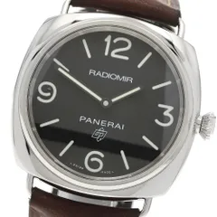 パネライ PANERAI PAM00753 ラジオミール ベース ロゴ 3デイス アッチャイオ 手巻き メンズ 良品 保証書付き_956122のサムネイル