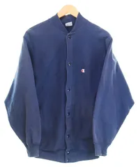 チャンピオン Champion 90's Reverse Weave Full Snap Cardigan リバース ウィーブ フル スナップ カーディガン 刺繍タグ 90年代 ジャケット ネイビー Mサイズ 103MT-4436