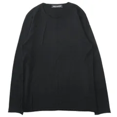 美品 NEIL BARRETT ニールバレット ウール シルク カシミヤ ニット セーター カットソー 長袖 薄手 サイズM 黒 ブラック メンズ 古着 中古 USEDのサムネイル
