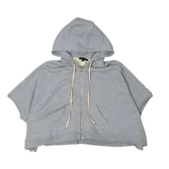 ALEXANDER WANG アレキサンダーワン フーディー ポンチョ ジップアップ サイドジップ S グレー メンズ 古着 中古 USEDのサムネイル