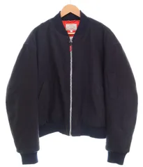 アルマーニ ARMANI 90's Melton Wool Bomber Jacket メルトン ウール ボンバー ジャケット 90年代 I 50 ジャケット ブラック 103MT-4453のサムネイル