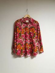 JUNIOR GAULTIER ヴィンテージ 花柄シャツ 日本製 アロハブラウス 