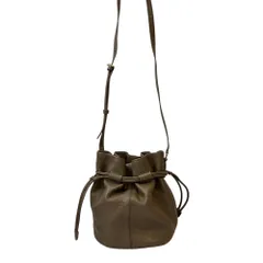 美品 agnes b. アニエスベー CHARLOTTE 巾着 ドローストリング ショルダーバッグ グレージュ レディース 古着 中古 USEDのサムネイル