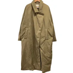 良品 CLANE クラネ カラーダウンチェスターコート サイズ2 カーキ レディース 古着 中古 USEDのサムネイル