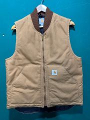 USA製】Carhartt ダックベスト キャメ ル L - メルカリ