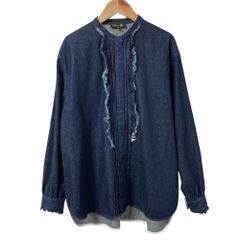 Drawer ドゥロワー CAPSULE デニム リボン ブラウス インディゴ Drawer ドゥロワー CAPSULE デニム リボン ブラウス インディゴ - メルカリ