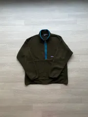パタゴニア ジップアップ Synchilla（シンチラ） グリーン マスピア フリース ヴィンテージ patagonia