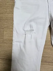 ホワイト ダメージ デニム