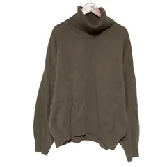 美品 25AW MUSE de Deuxieme Classe ミューズ ドゥーズィエムクラス JUSPER タートルネック プルオーバー ニットセーター ブラウン レディース 古着 中古 USED