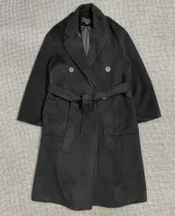 レディースアウター MARJA KURKI ベルト ブラック コート