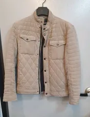 最終価格 ZARA ザラ マン スウェード キルティング ジャケット MEX38 サイズ 出品